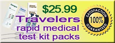Buy rapid medical test kit packs for travelers